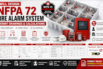 design nfpa 72 fire alarm system permit drawings and calculations