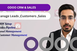 set up and configure odoo CRM and sales