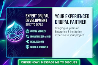 develop expert custom drupal websites, modules, and headless cms solutions