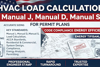 do hvac load calculation manual j manual d manual s for permit plans