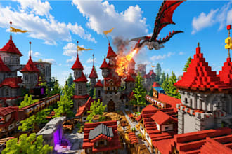 build a custom minecraft spawn, lobby, hub and server map