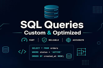 write, fix and optimize sql queries