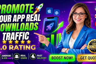 do targeted mobile app promotion and game promotion for play store and ios