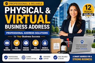 provide a professional physical or virtual business address and mail forwarding