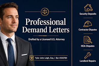 draft security deposit demand letter for wrongful withholding as US attorney