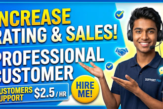 be your customer service representative and live chat agent