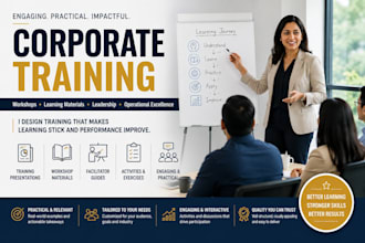 design practical corporate training programs and workshop materials