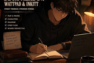 read and give feedback on your wattpad or inkitt story