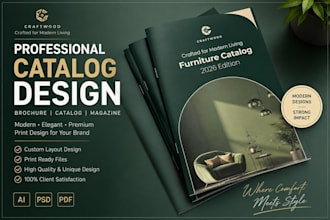 design professional catalog and brochure