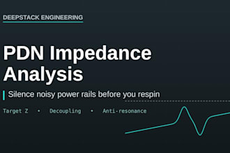 analyze your pcb power delivery network pdn impedance and decoupling