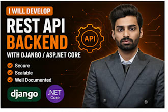 build a rest API backend with django or asp net core
