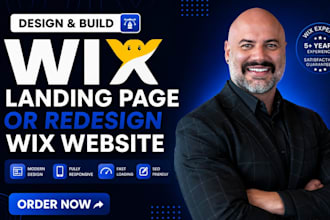 design and build wix landing page or redesign wix website