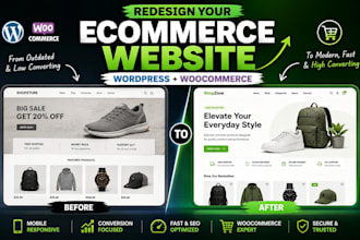 redesign your ecommerce website in wordpress woocommerce
