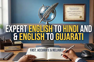 do english to hindi translation and transcription professionally