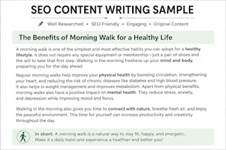 write engaging and SEO friendly website content