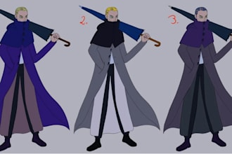 create 2d traditional character