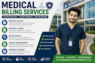 do medical billing, claims, ar follow up, denial management