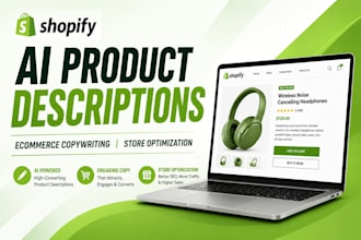 write shopify ai product descriptions ecommerce copywriting store optimization