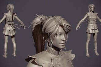 sculpt custom 3d printable characters, action figurines and detailed stl models