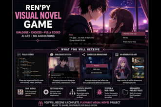 make visual novel game using renpy