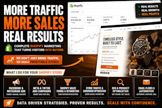 shopify marketing, facebook ads, ecommerce marketing to boost sales, store cro