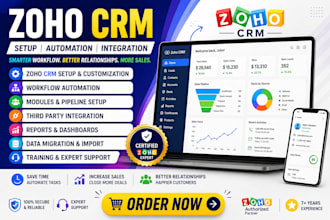 setup zoho crm zoho books zoho one zoho campaign and  automation