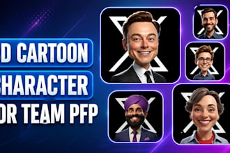 create 3d pfp collectible artwork with unique traits for digital projects