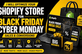 optimize your shopify store for black friday cyber monday sales and conversions