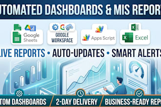 build automated dashboards and mis reports in google apps script