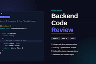 review your nodejs backend code and suggest improvement