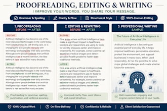 proofread, edit, and improve your english writing