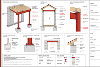 draw architectural drawing, engineering drawing structural calculation hvac plan