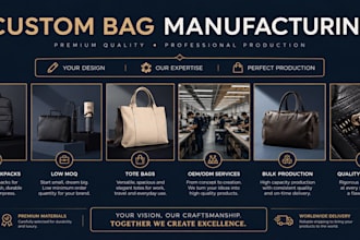 manufacture custom bags, backpacks and totes for your brand