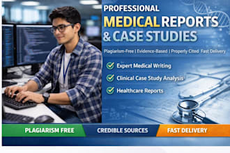 professionally write medical reports and case studies