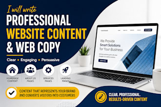 write professional website content and web copy