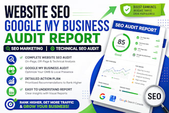 website seo goggle my business audit report marketing technical audit