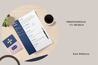 design a professional cv or resume