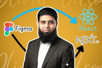convert figma to reactjs or nextjs website