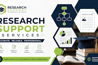 design professional research diagrams and flowcharts