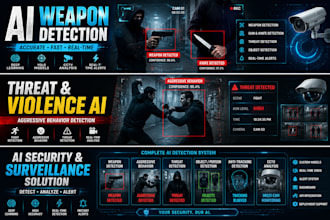 develop ai weapon threat and aggressive behavior detection system