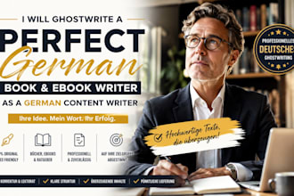 ghostwrite a perfect german book and ebook writer as a german content writer