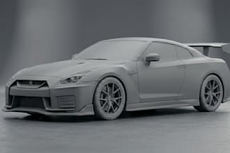 do 3d car model, vehicle, rc car, police car, blender car game for 3d printing