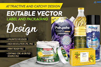 convert ai packaging mockup designs into editable vector files