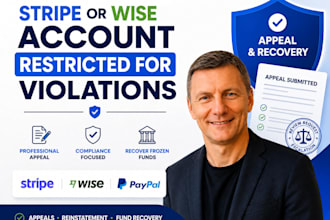 appeal your stripe or wise account restricted for violations