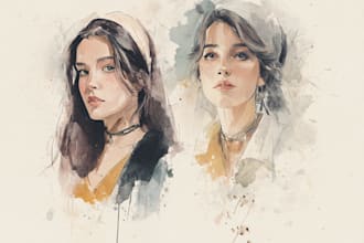 draw stylised comic character portrait for you