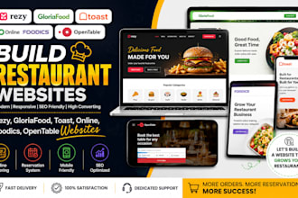 build rezy gloriafood toast online foodics opentable website restaurants