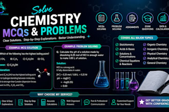 solve chemistry mcqs and chemistry problems
