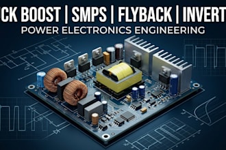 design buck boost converter, smps, flyback and inverter circuit