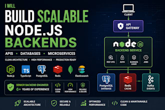 build a scalable node js backend