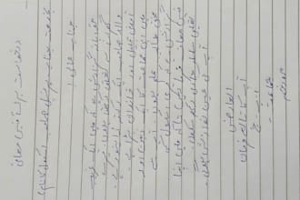 do professional urdu and arabic calligraphy or writing